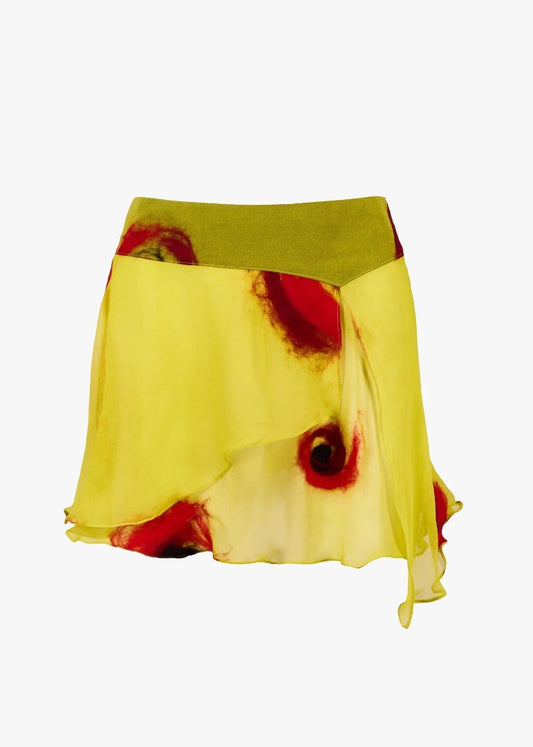 Verdant Skirt Lime Green