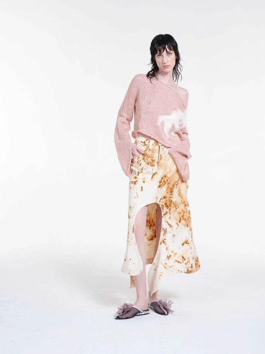 Fireball Oxide Irregular Skirt Cream/Oxide