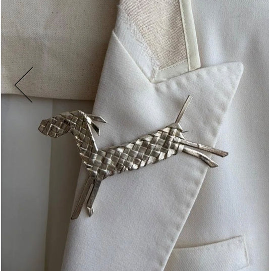 Chihuahua Broche - Silver
