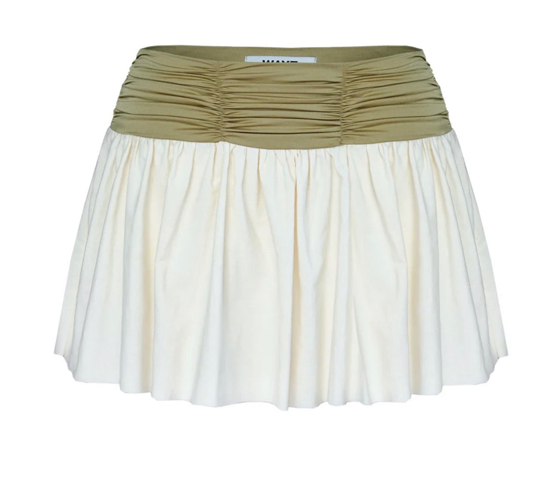 Entrechat Ruched Mini Skirt