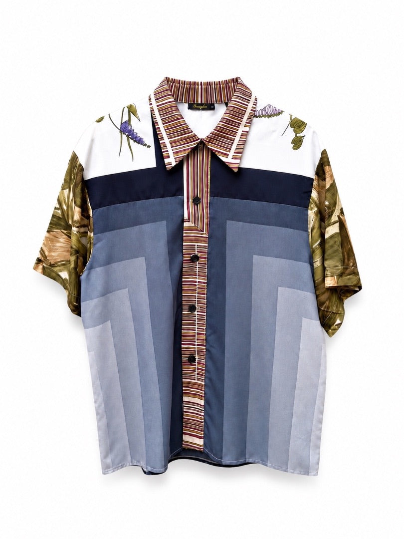 Kawai Foulard Mix Patchwork Shirt - Aalto
