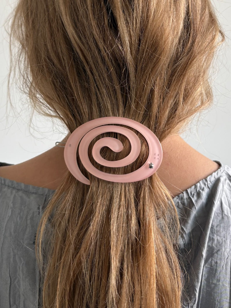 Small Spiral Clip Fairy Pink