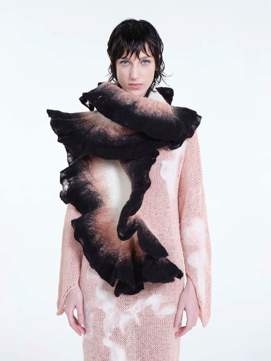 Flower Sculpture Scarf - Clara Pinto