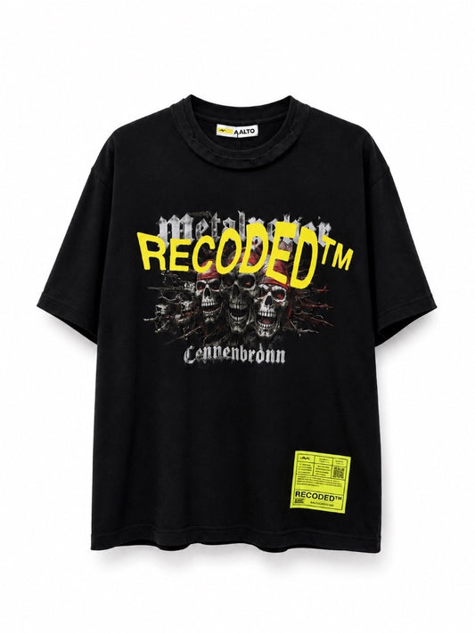 Rock Band Recoded Tee Black - Aalto
