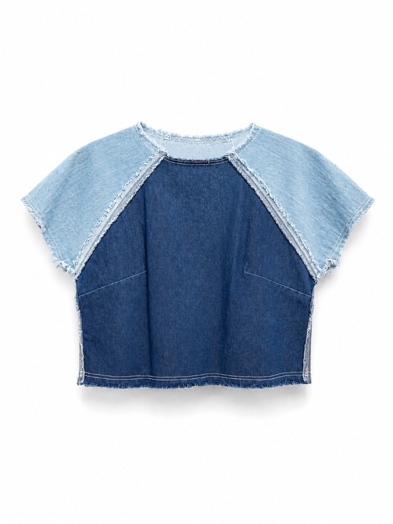TOQUI AZUL TOP DENIM, ÚNICO