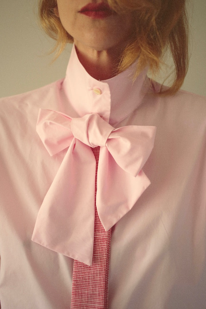 Blusa Empireo Rosa / Vichy rojo