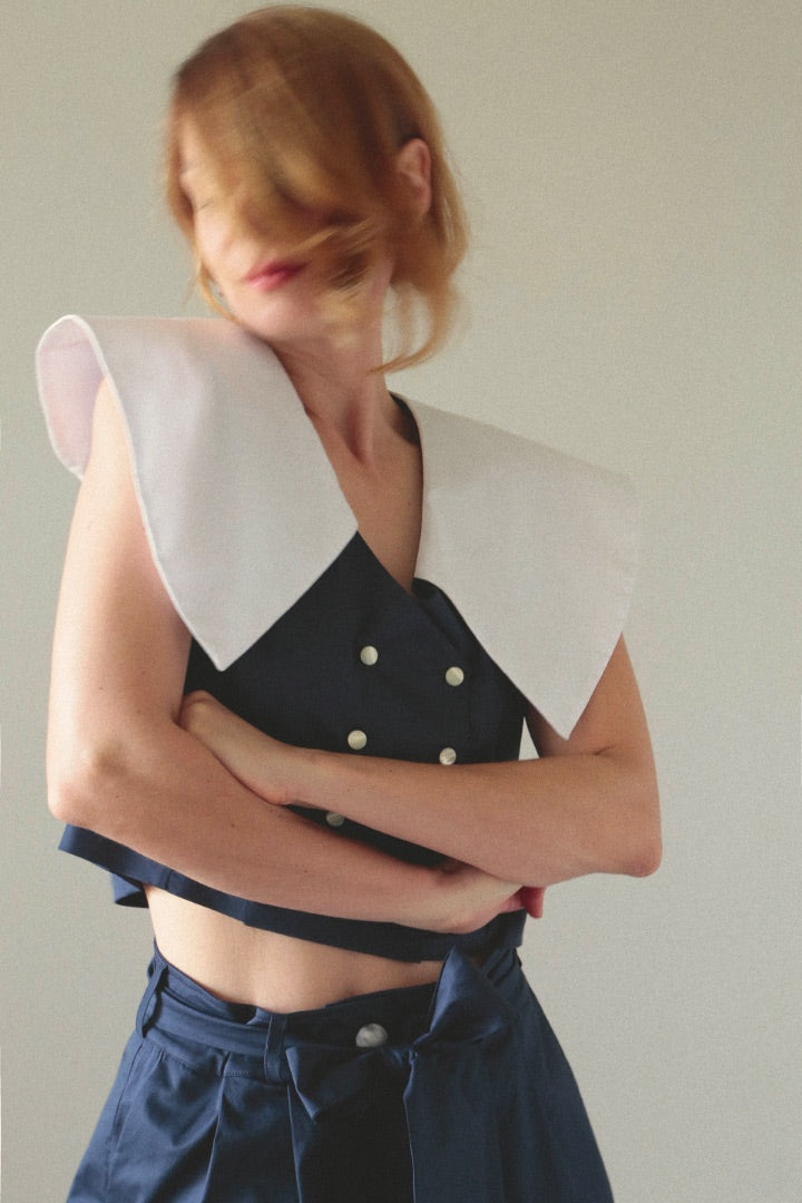 Blusa Laurea Marino