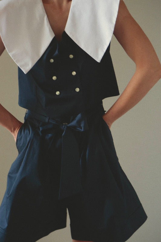 Blusa Laurea Marino
