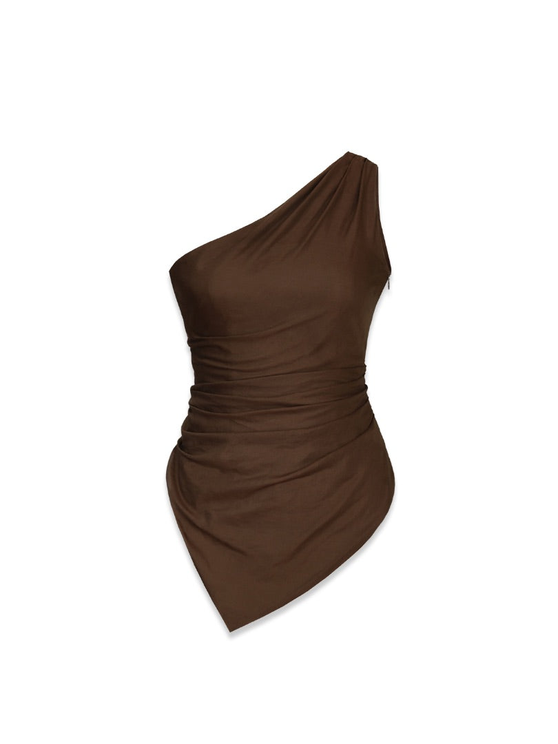 Silhouette One Shoulder Blouse
